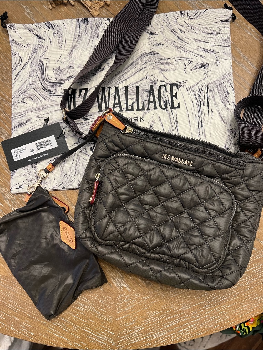 MZ Wallace Quilted Crossbody Belt Bag - Black